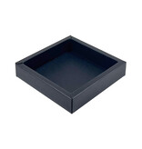 Schwarz Quadrat Klarsichtschachtel  - 125*125*25mm - 125 Stück