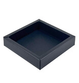 Schwarz Quadrat Klarsichtschachtel  - 145*145*20mm - 90 Stück