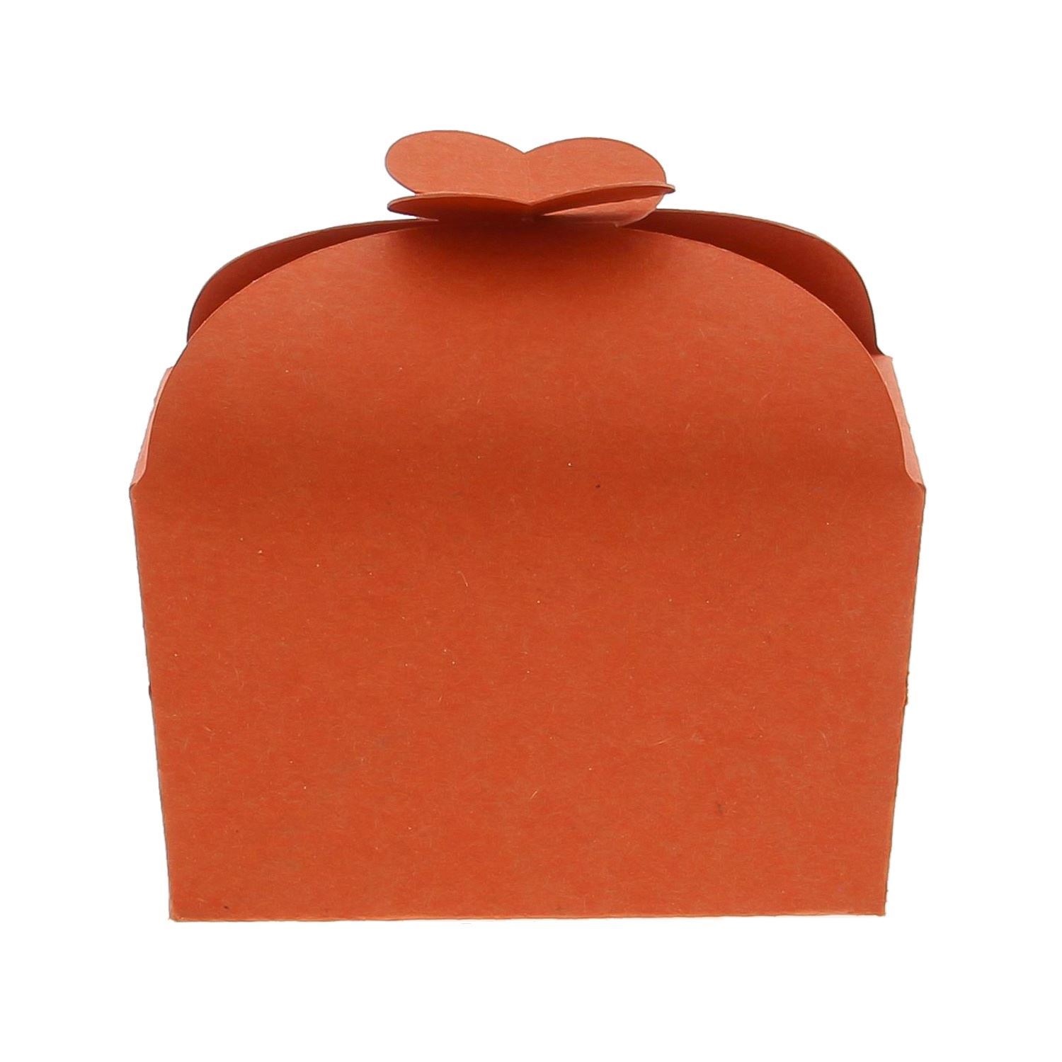 Ballotin fermoir papillon 250 gr "Natura" orange foncé