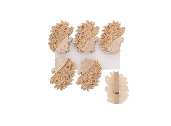 Hedgehog "Marcel" clip bronze