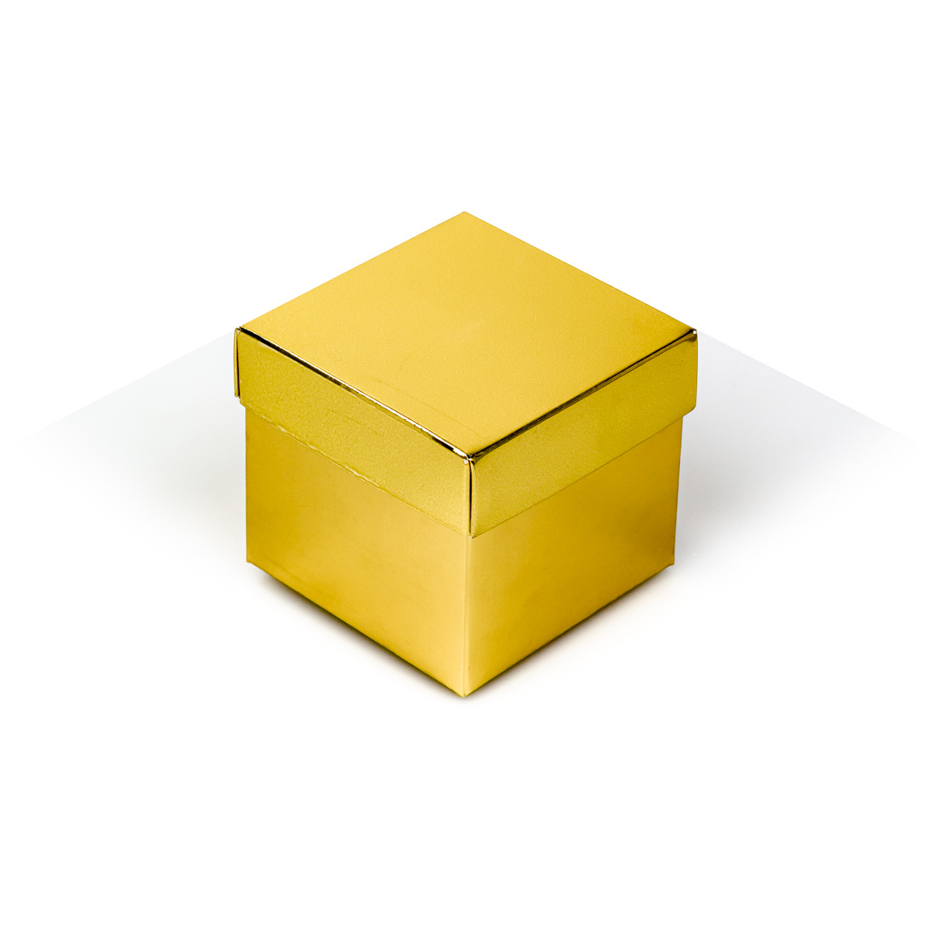 Cubebox - Or brillant - 80*80*75mm - 250 grammes