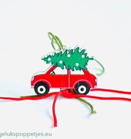 Geluks kerstauto