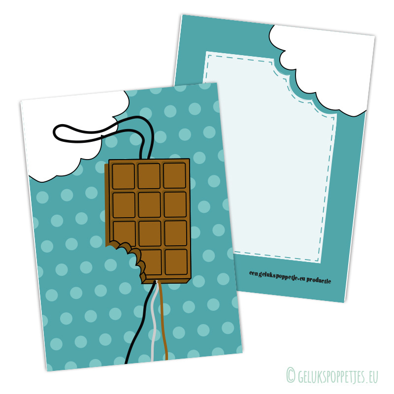 Chocolate lucky card
