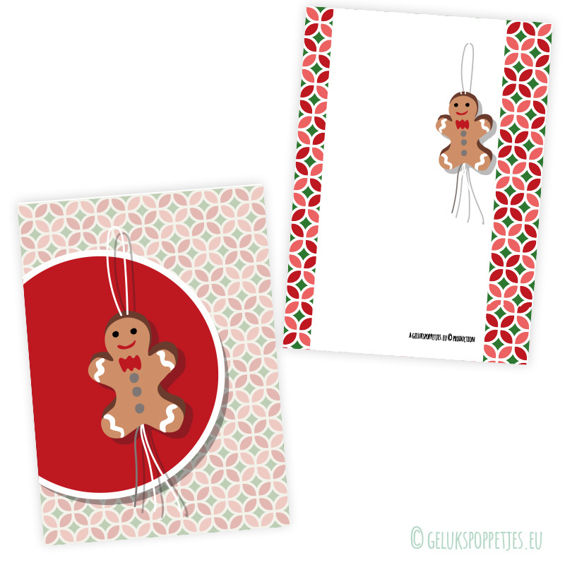 Lucky gingerbread man card