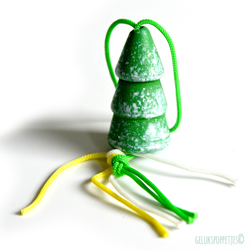 Lucky Christmas tree with snow