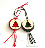 Glücks-Weihnachtsbaum rot und schwarz