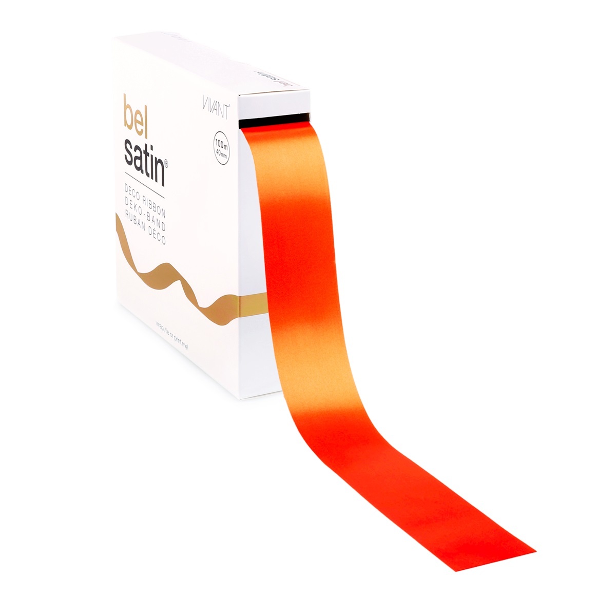 Bel Satin lint - Orange 57 - 100m x 15mm