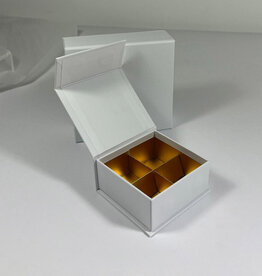 Boîte magnétique (blanc) - 4 bonbons