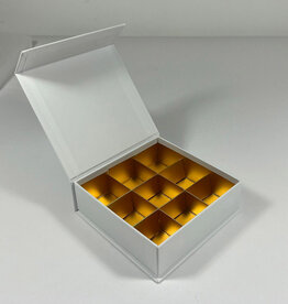 Boîte magnétique (blanc) - 9 bonbons