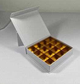 Magnetschachtel (weiß) - 16 Bonbons