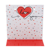 J-karton voor PET draagtas one line heart "Love"