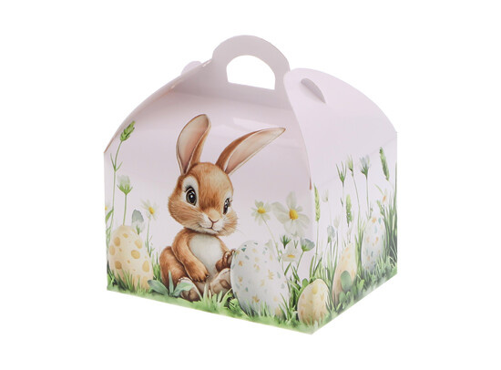 Bonbonbox mit Henkel Hase  " Caramel"  125-150 gr.