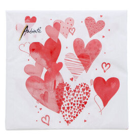 Napkin  with love red