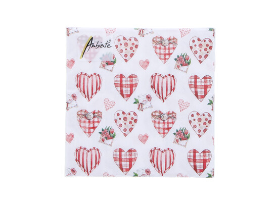 Serviette Lovely hearts