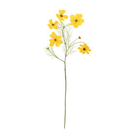 Branche « Cosmos » 75 cm jaune