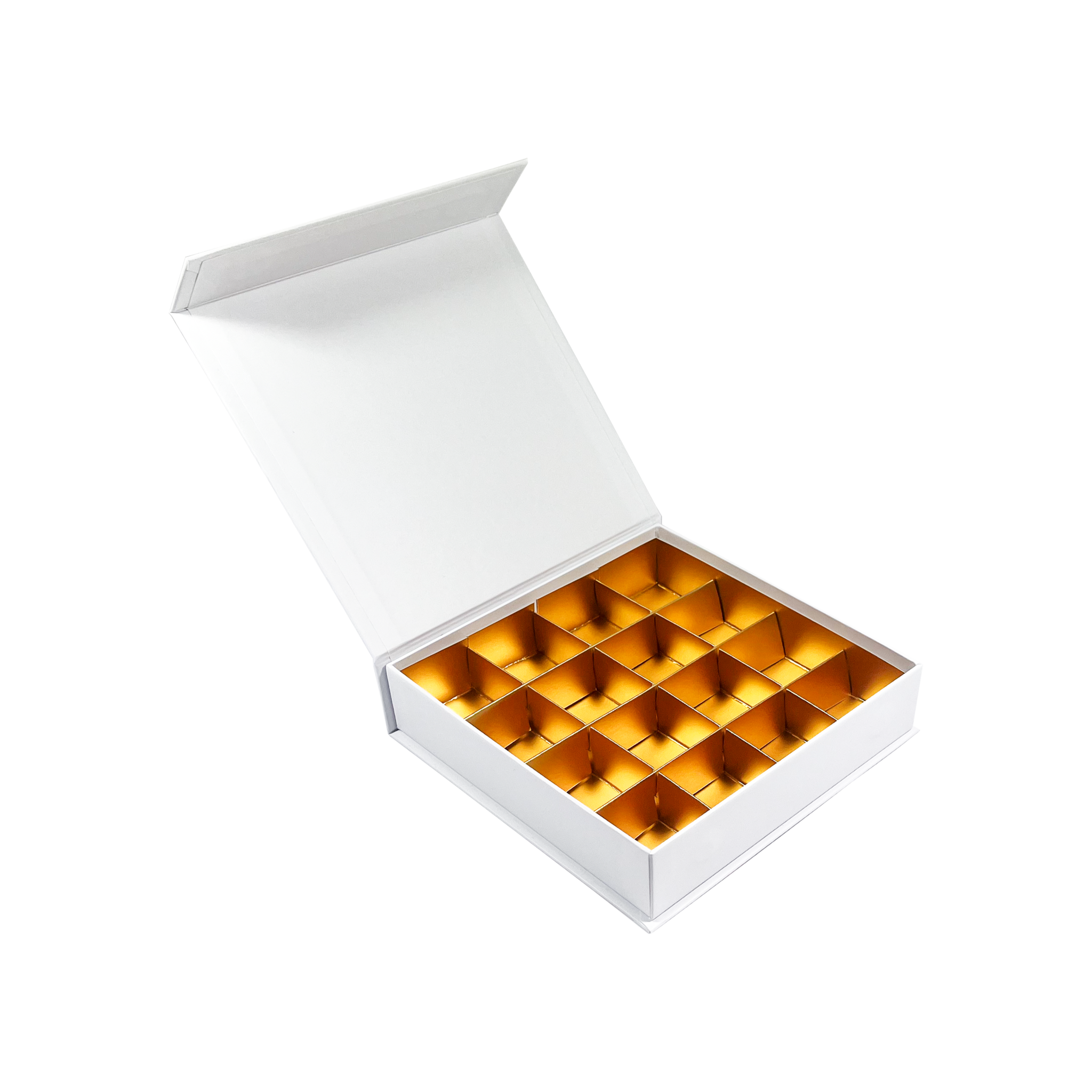 Boîte magnétique (blanc) - 16 bonbons - 12 pièces