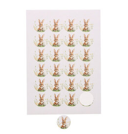 Sticker 4 cm  Bunny "Caramel"
