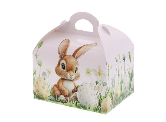 Sweetbox with handle 500 g. Bunny "Caramel"