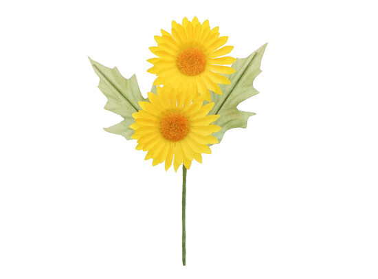 Margriet "Margaretha" 2 bloemen wit