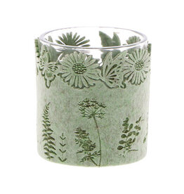 "Summery" theelichthouder KM smokey green