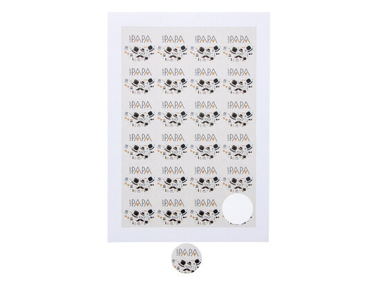 Sticker 4 cm "PAPA Gentleman"