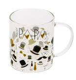 "PAPA Gentleman"  glass mug