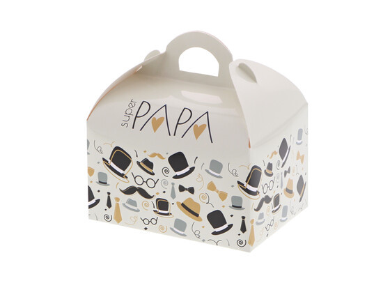 Bonbonnière avec anse "PAPA Gentleman" 250 gr.