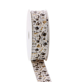 Band mit Faden "PAPA Gentleman"  - 25mm*20mtr