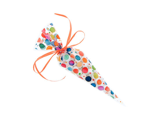 Sachet cône 18*37 cm - 250 grammes  "Party time"