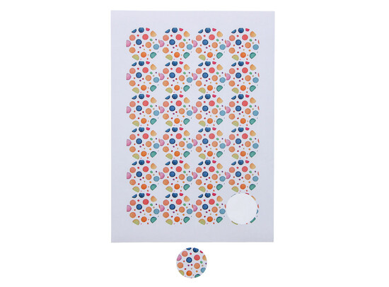 "Party time"  autocollant 4 cm