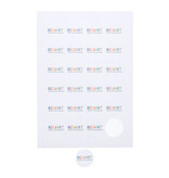 "Party time" Bedankt voor het toffe schooljaar sticker 4 cm