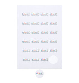 "Party time" Bedankt voor het toffe schooljaar sticker 4 cm