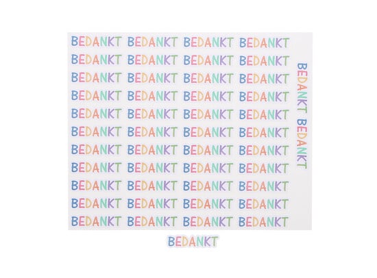 "Party time" Bedankt blinkend