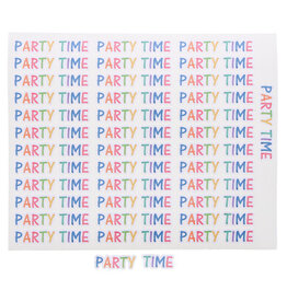 "Party time" sticker glossy