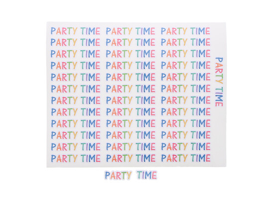 "Party time"  sticker glossy