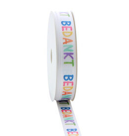 Satin ribbon"Party time" bedankt