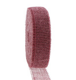 Jute  ribbon vieux rose