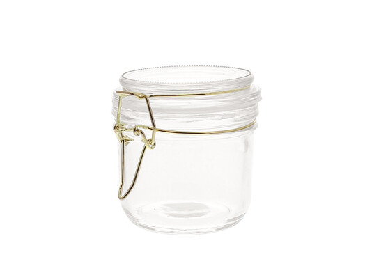 Glass storage jar medium - 85mm x 105mm x 85mm- 6 pieces