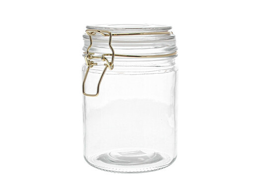 Glass storage jar large - 100mm x 120mm x 140mm- 6 pieces