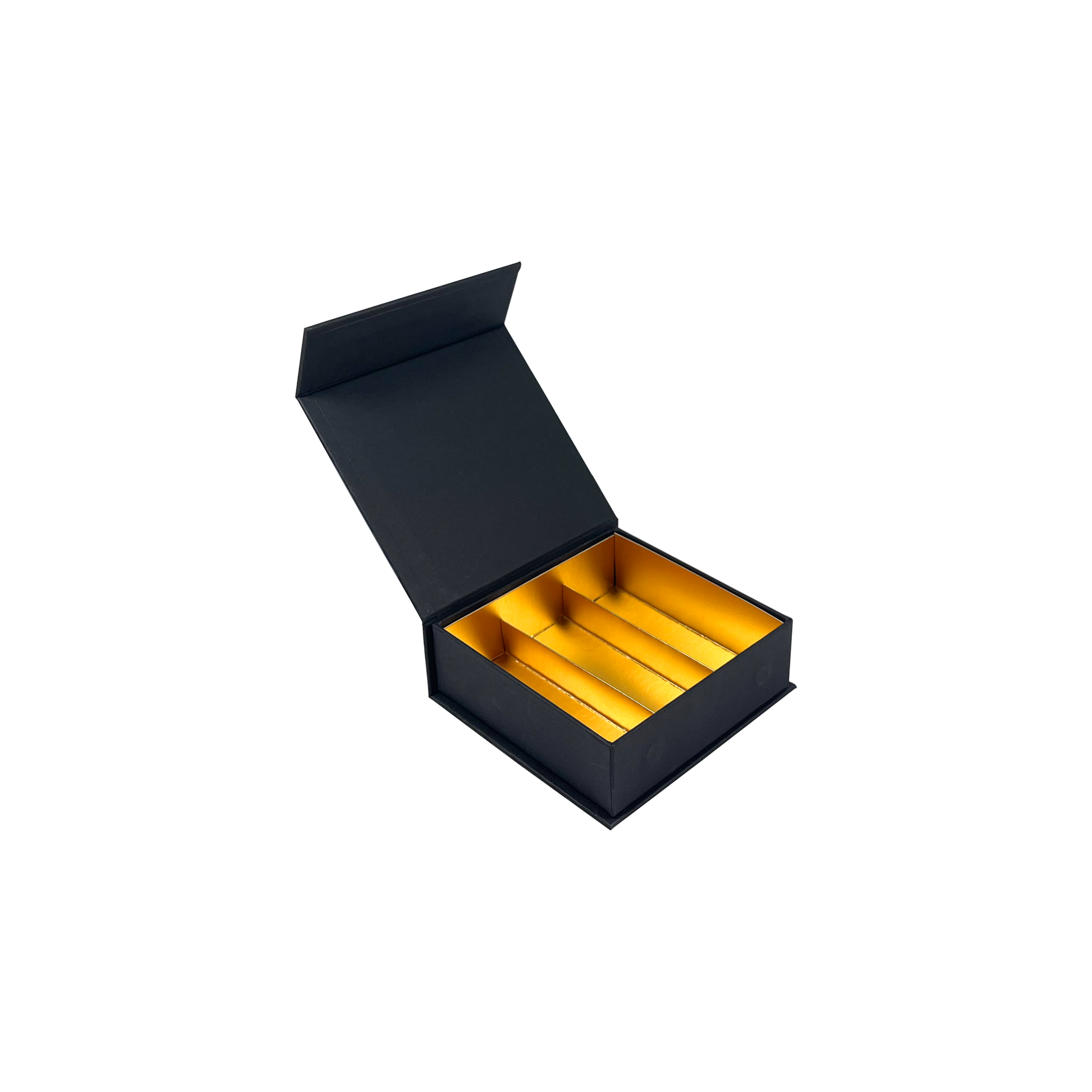 Magneetdoosje "Gefeliciteerd" (zwart) - 9 bonbons - 24 stuks