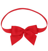 Red elastic bow - 23 cm - 50 pieces