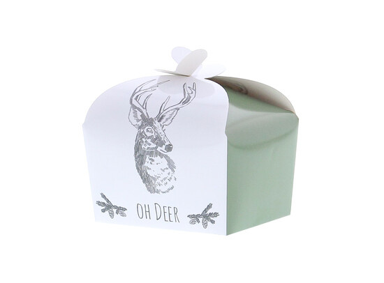 " Oh Deer " ballotin met vlindersluiting - 250 gram - 48 stuks