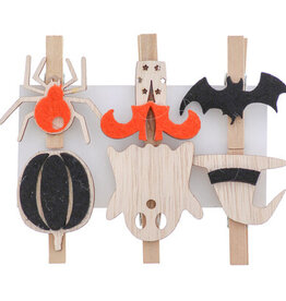 Halloween "BOO" 6 figures mix clip
