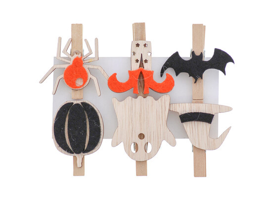 Halloween "BOO" 6 figures mix clip