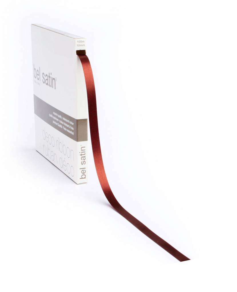 Bel Satin ribbon Brown