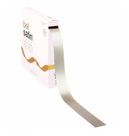 Bel Satin ruban 25mm - Taupe/ Tamarinde