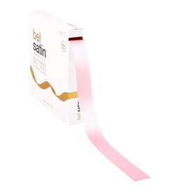 Bel Satin ruban 25mm - Light Rose