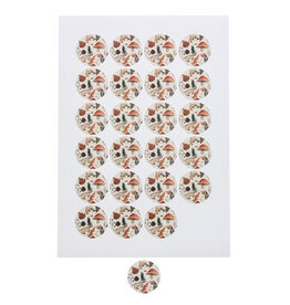 Autocollant 4 cm "Mushroom mix"