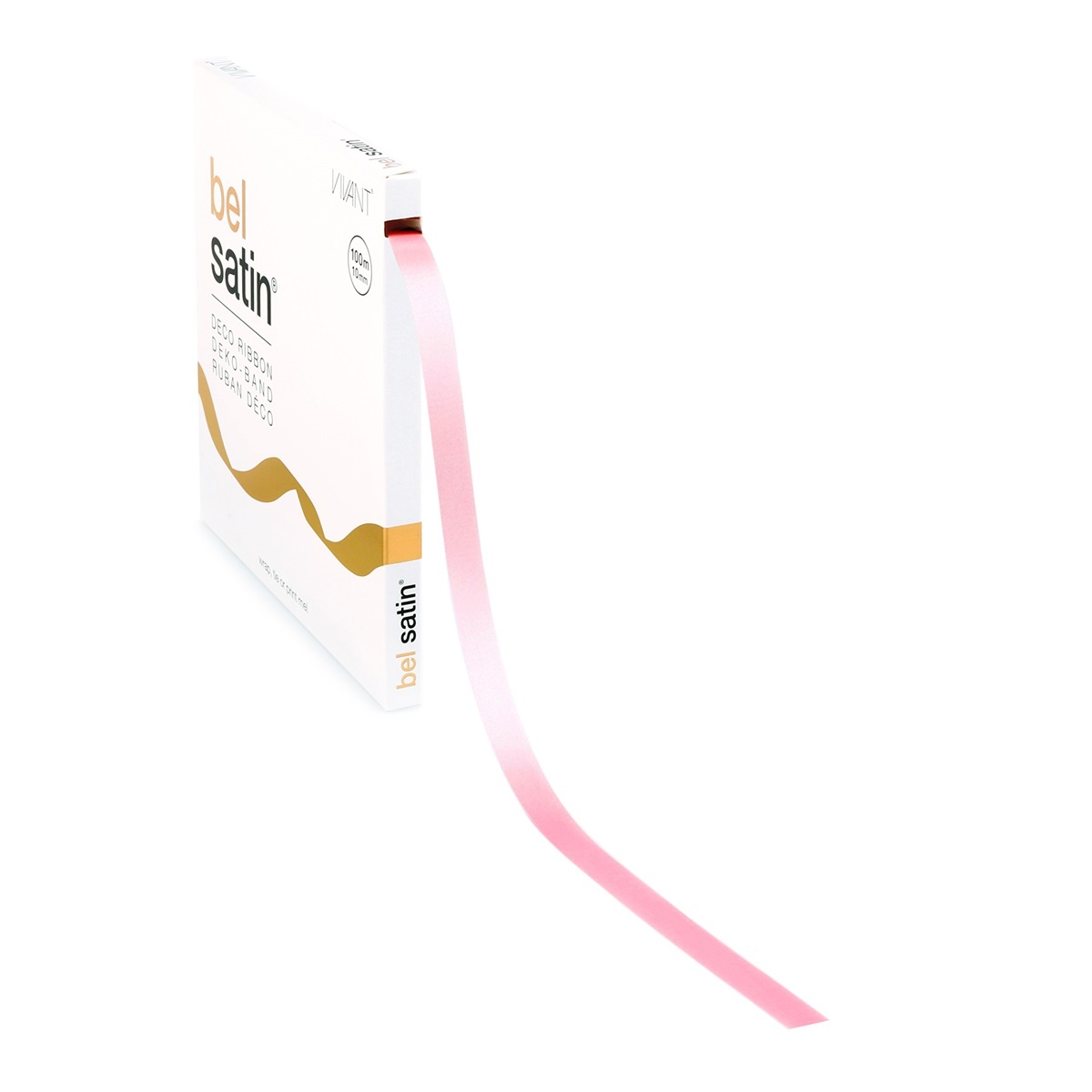 Bel satin ruban 10mm - Light Rose