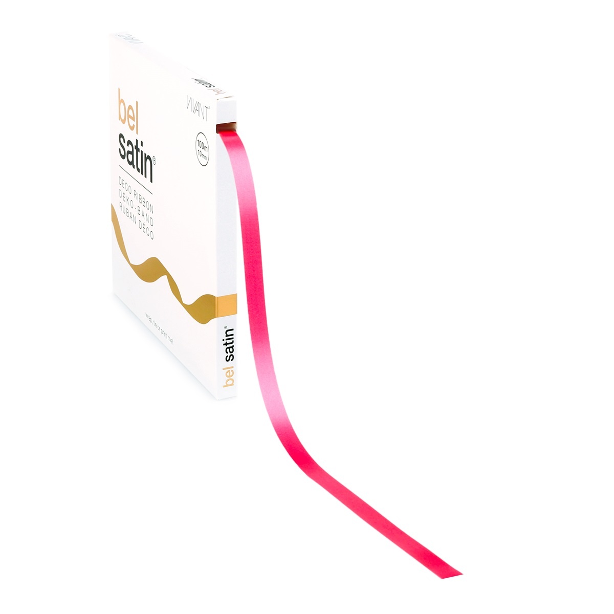Bel Satin Ruban 10mm - Pink